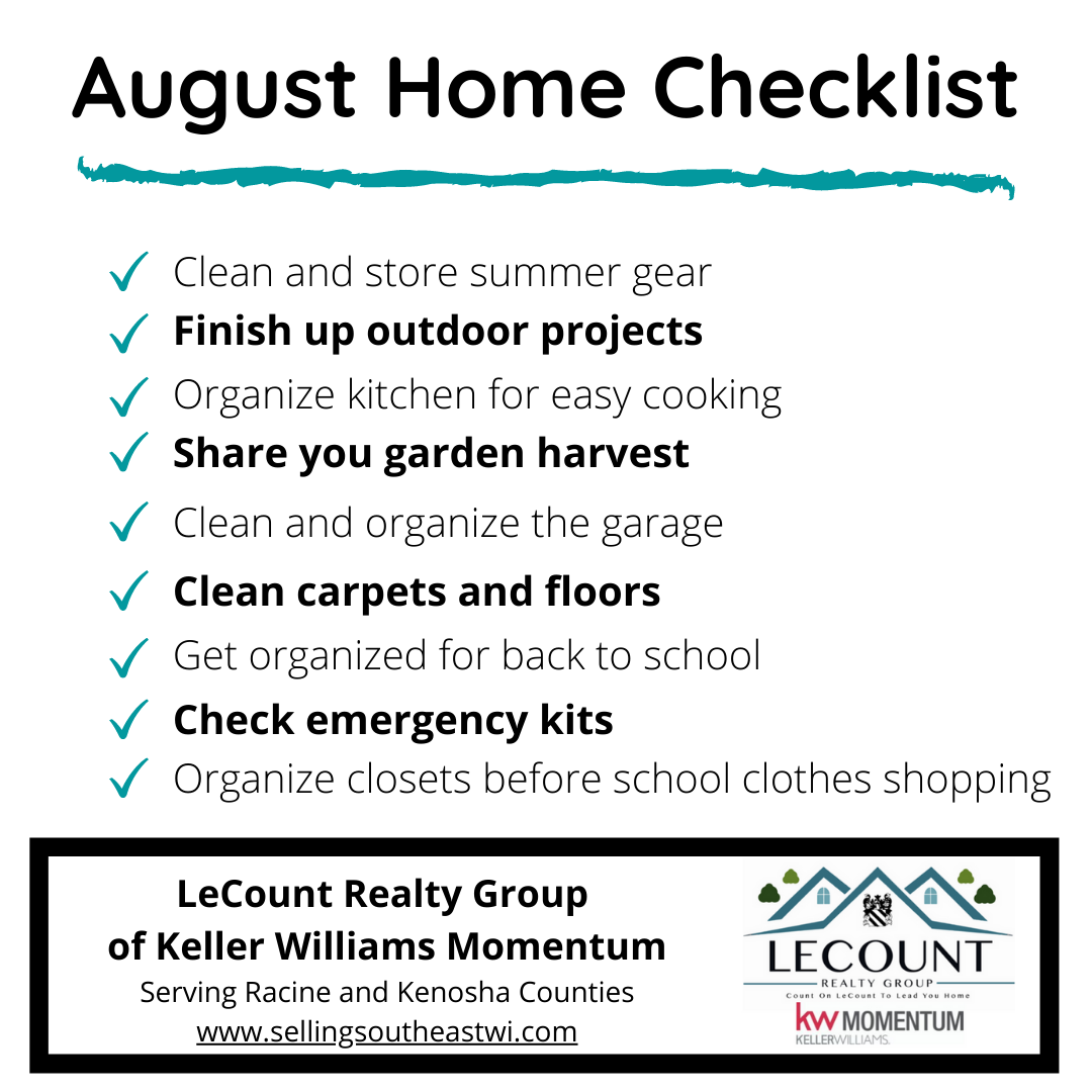 August Home Checklist